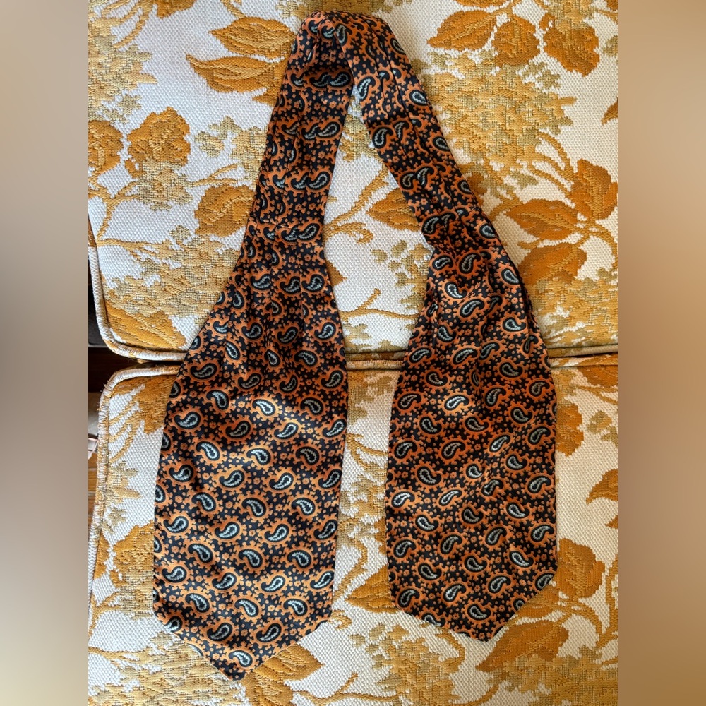 Vintage silk paisley ascot